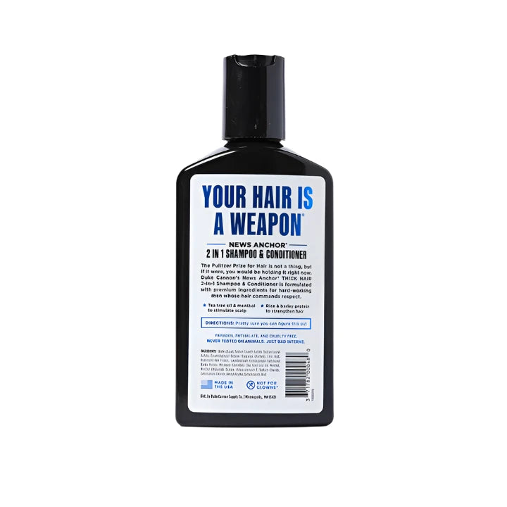 News Anchor 2 in 1 Hair Wash-Naval Diplomacy