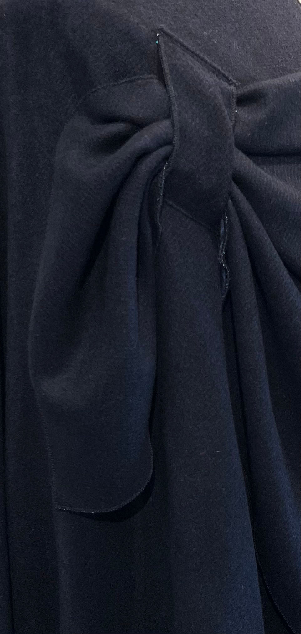 Blue & Turquoise Reverses to Black Cashmere Shawl