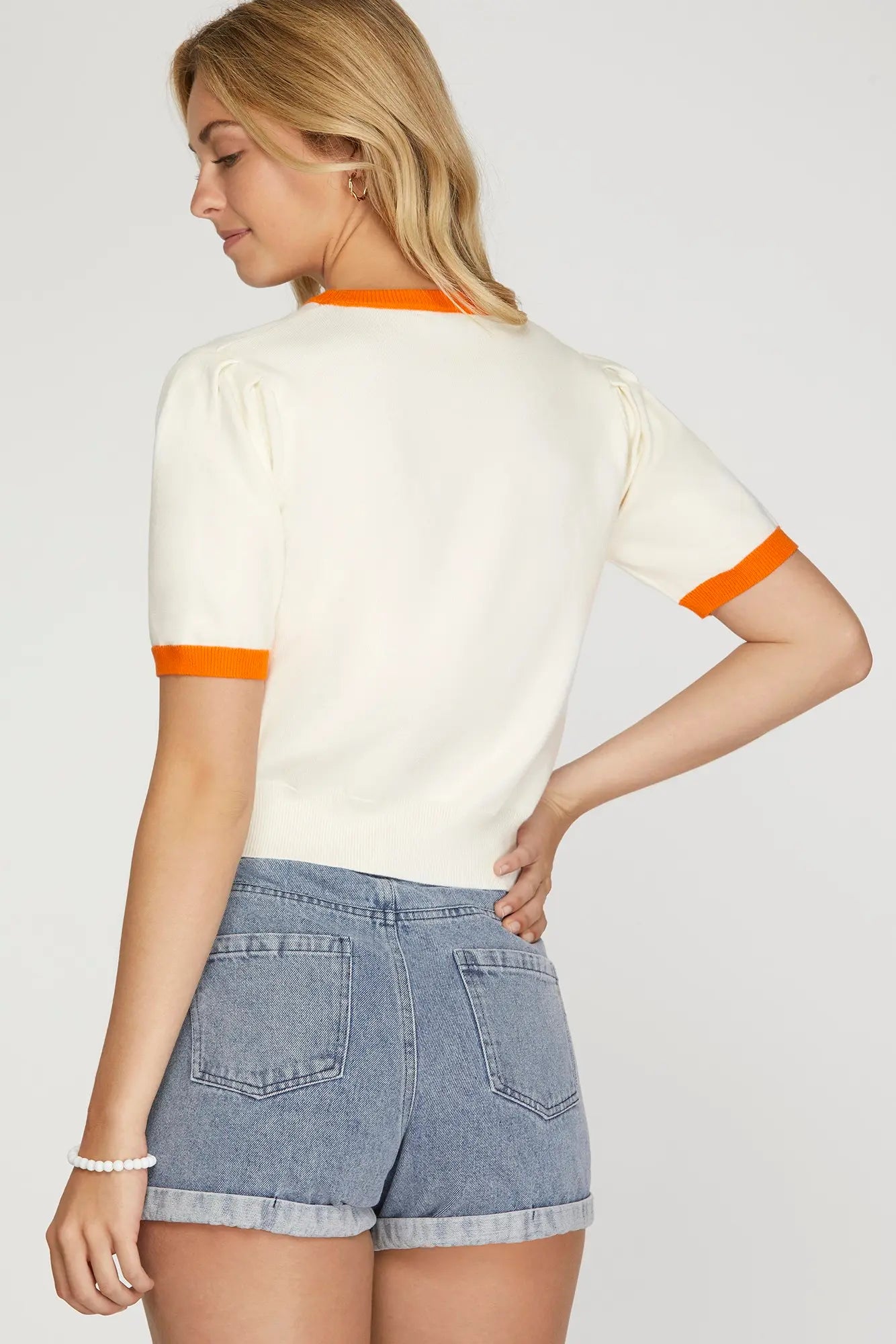 Varsity Game Day Knit- Orange