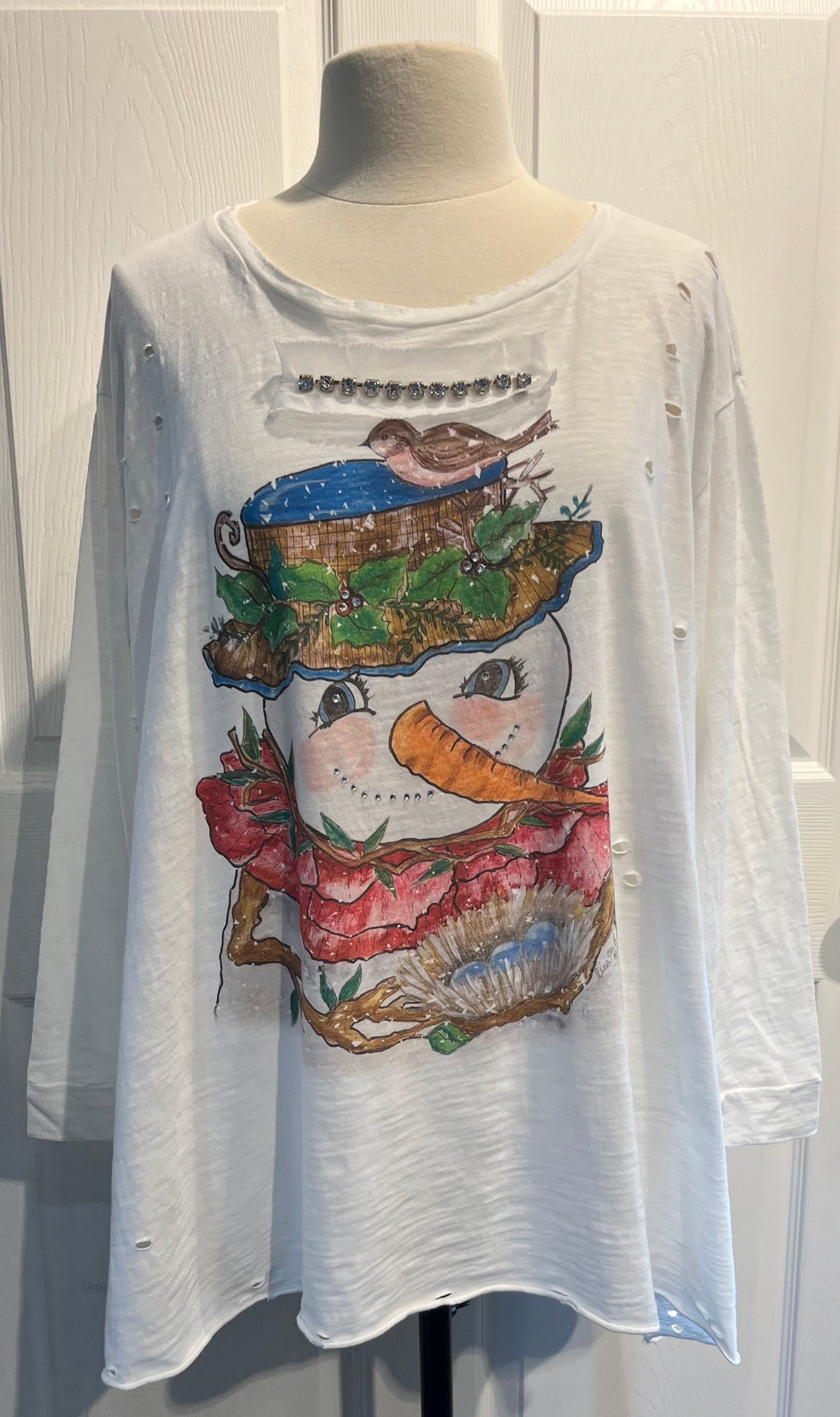 Frosty Out About Town Tattered Graphic Tee