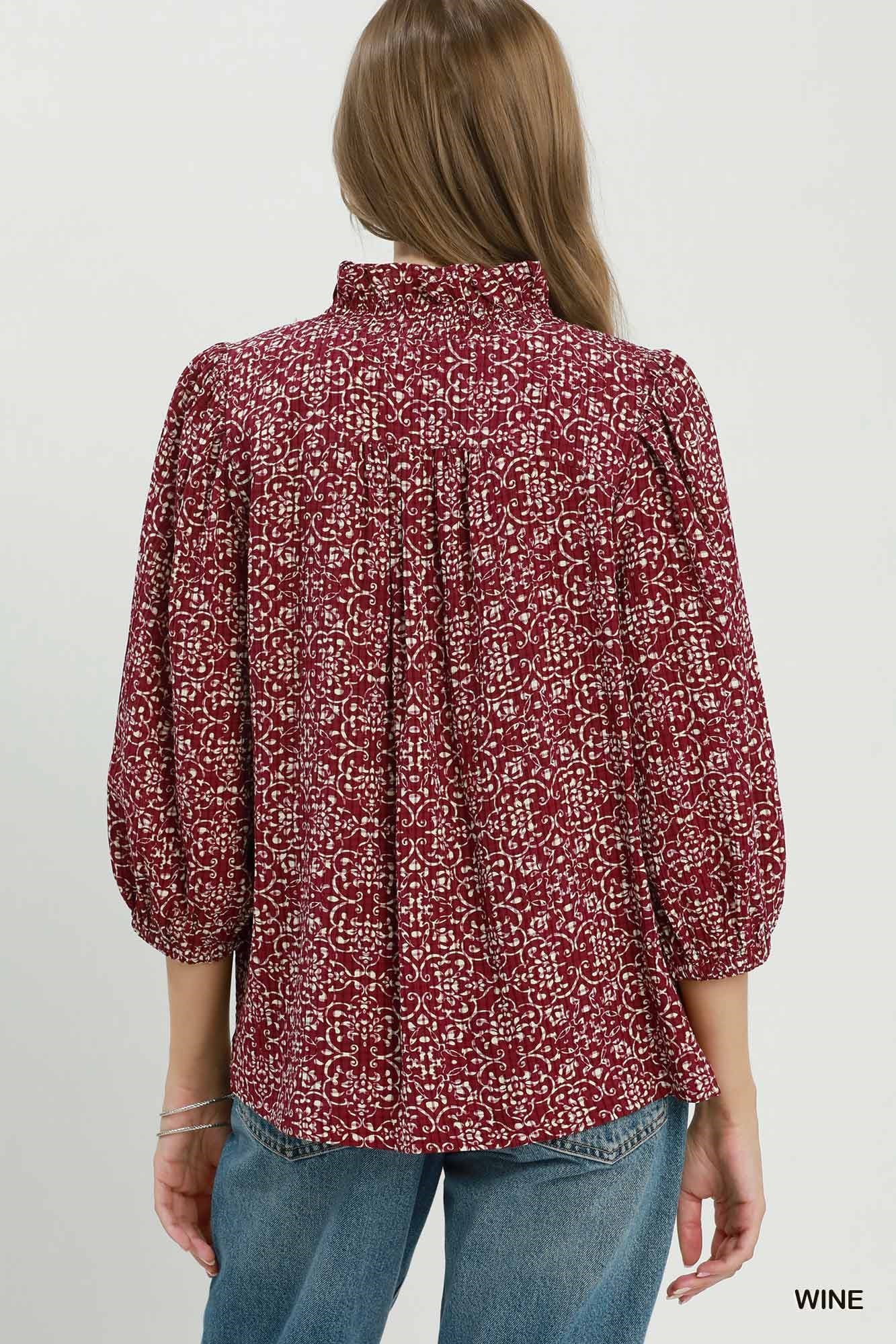 Aggie Game Day Ruffle Blouse π·π