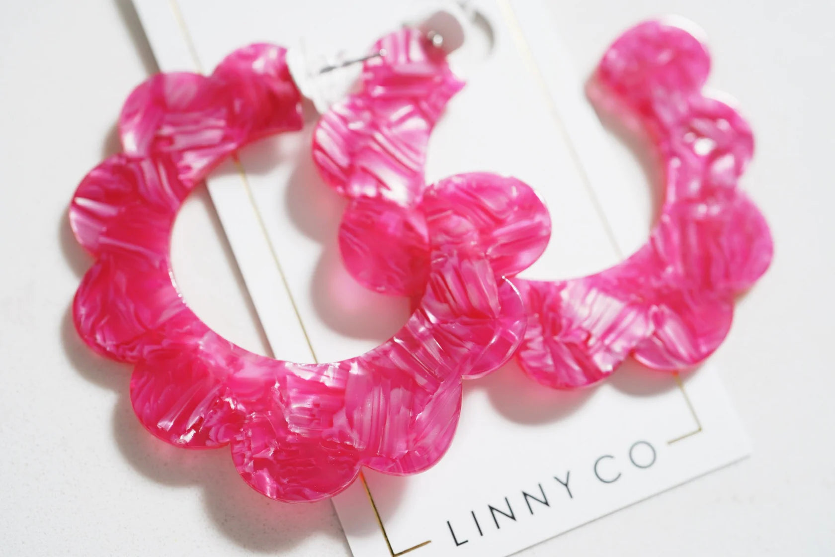 Margo- Pearlized Pink Earrings