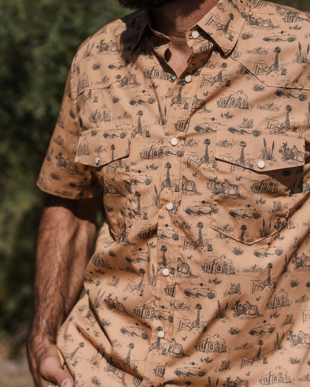 Signature Pearl Snap- West Texas Toile