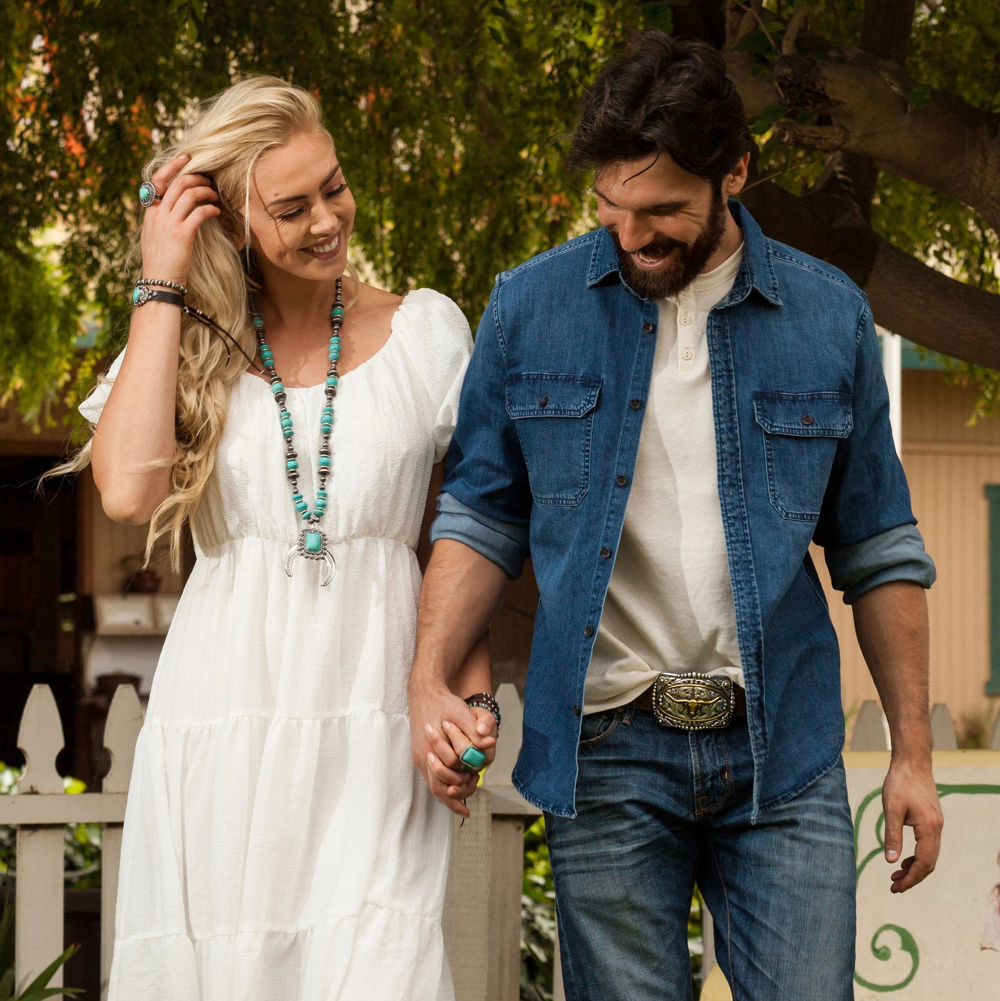 Longhorn with Gold Frame Belt Buckle