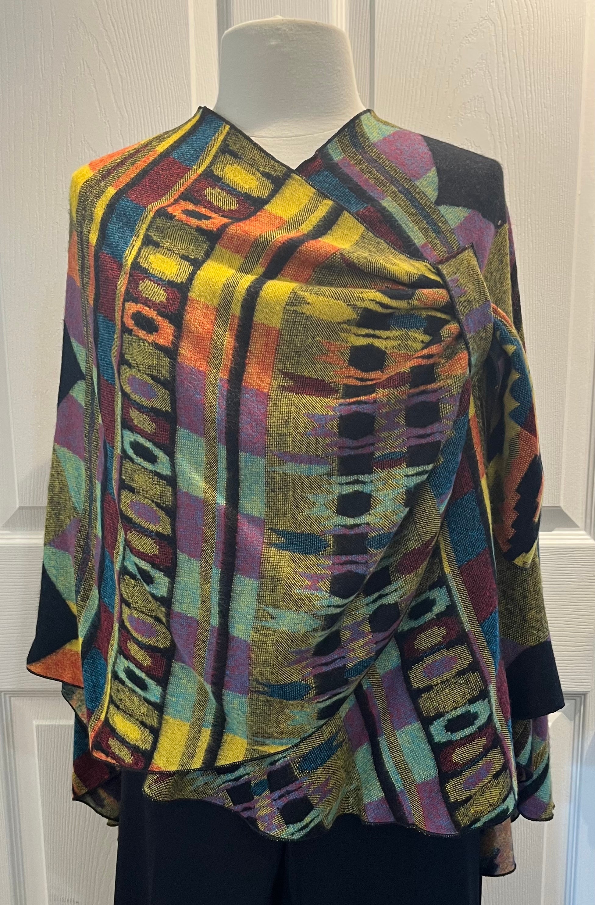 Shades of the Southwest Reversible Cashmere Shawl