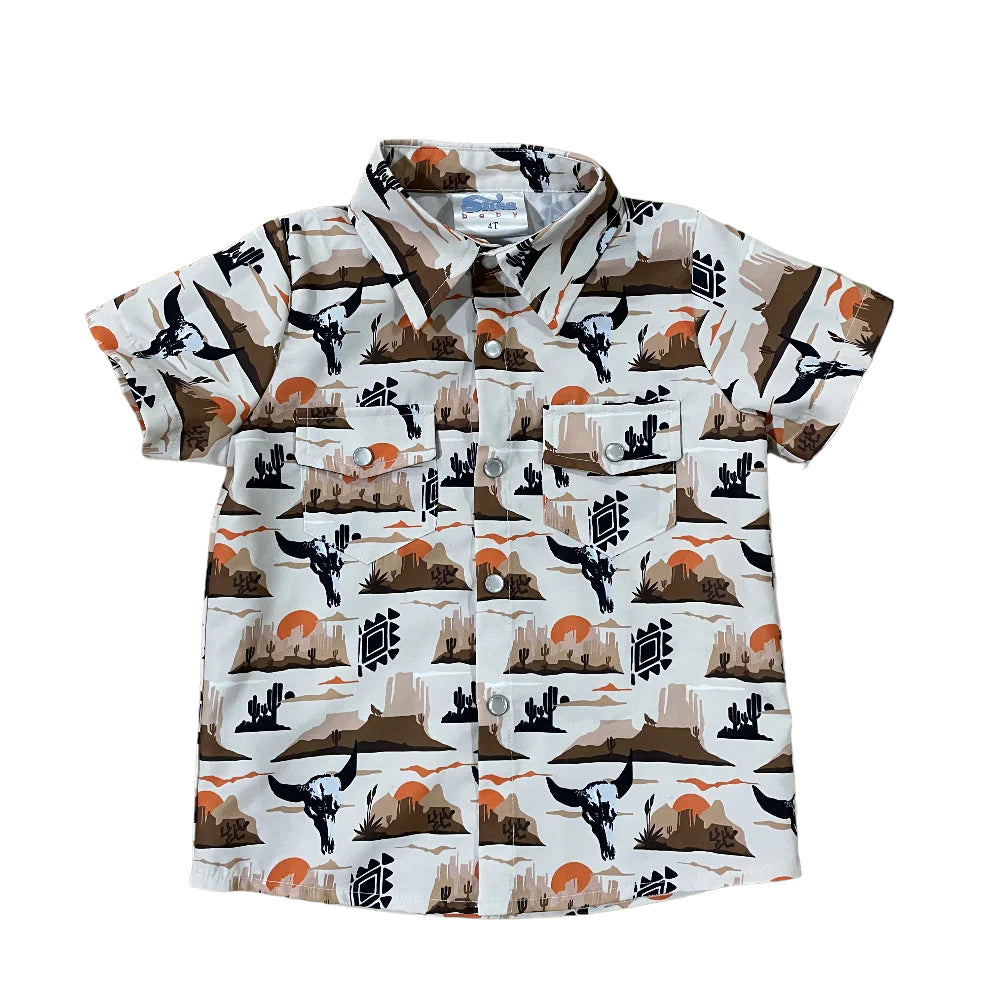 Boys Desert Pearl Snap Shirt