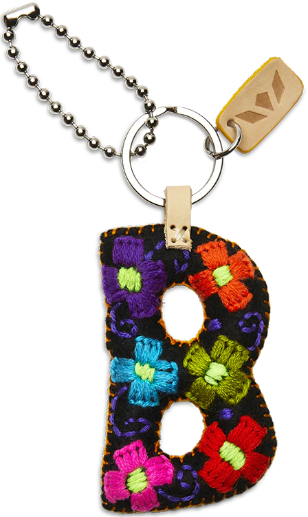 BLACK FELT ALPHABET CHARMS