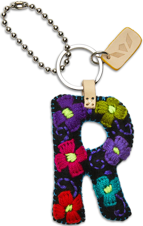 BLACK FELT ALPHABET CHARMS