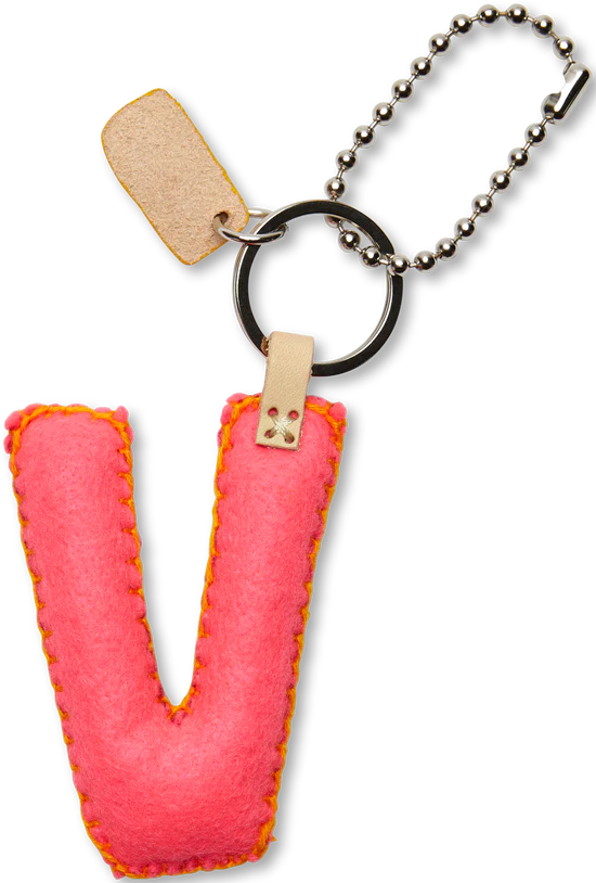 PINK FELT ALPHABET CHARMS