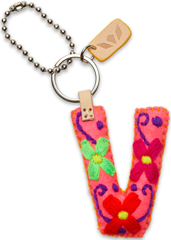 PINK FELT ALPHABET CHARMS