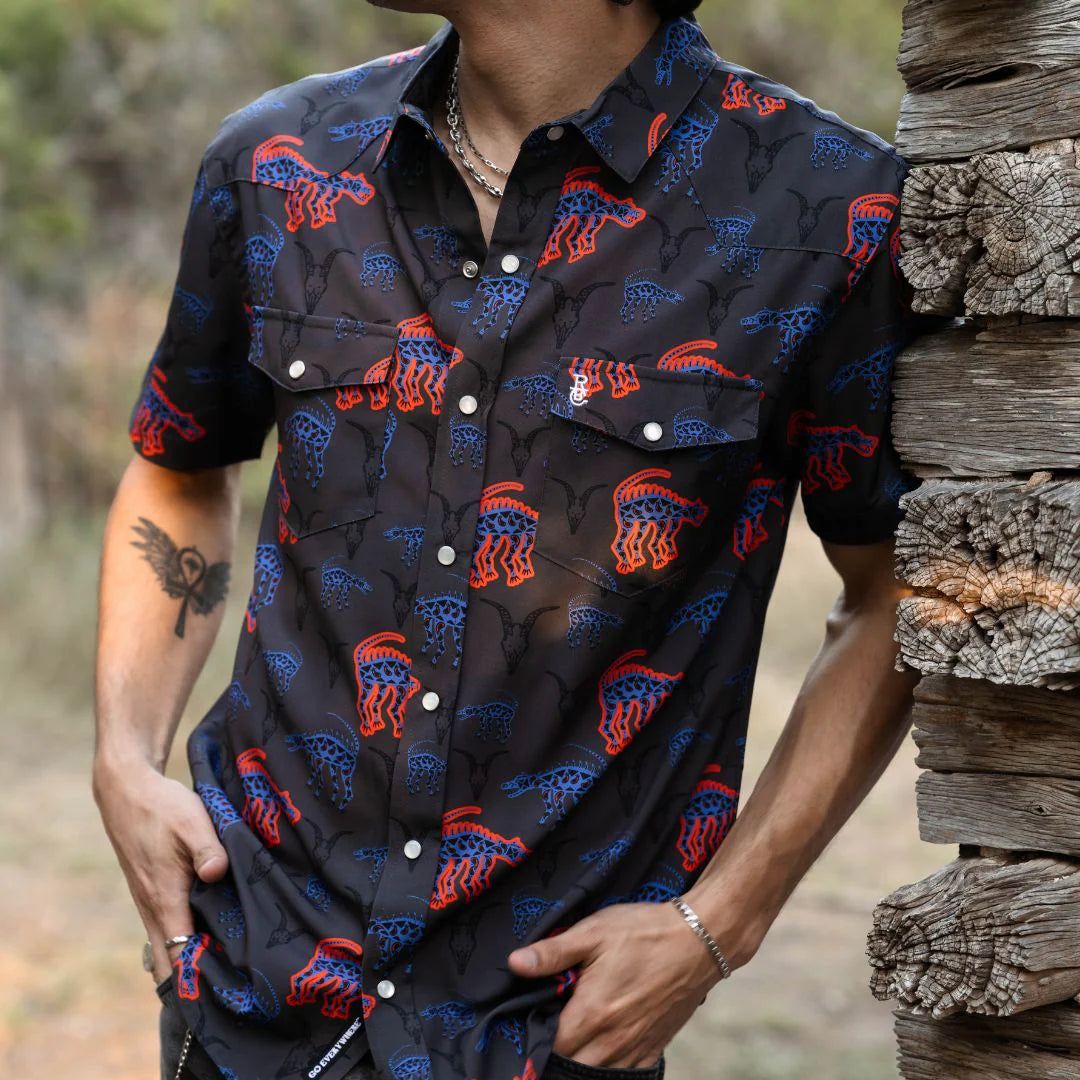 Raised by Coyotes La Chupacabra Pearl Snap