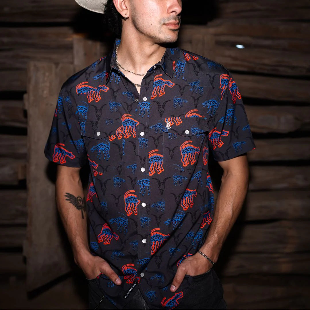 Raised by Coyotes La Chupacabra Pearl Snap