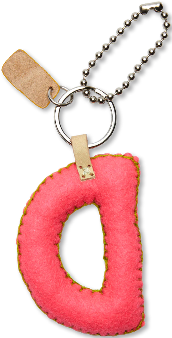 PINK FELT ALPHABET CHARMS