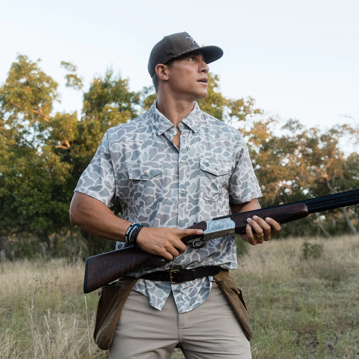 Performance Western Shirt By Burlebo - Classic Deer Camo