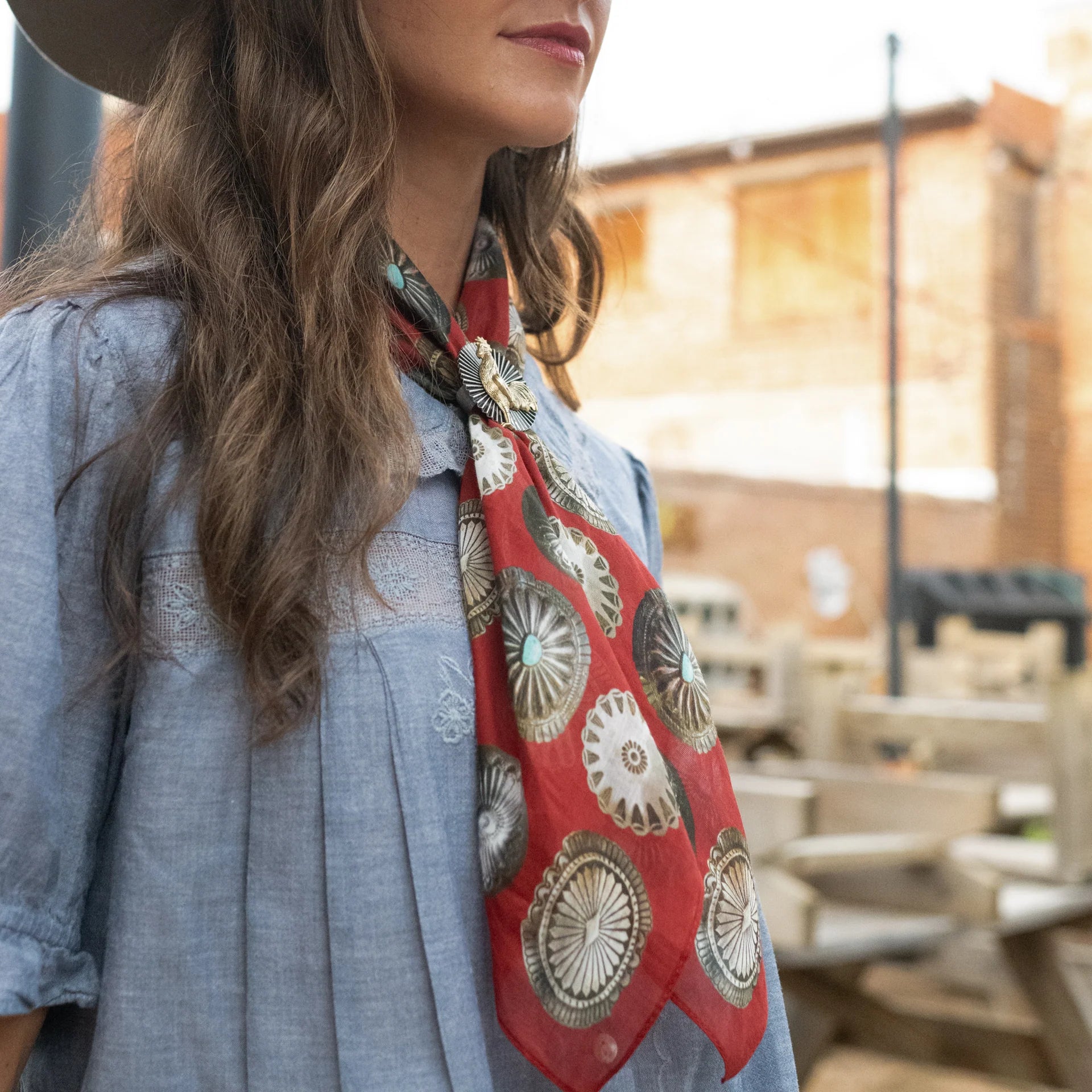 Big Concho Bandana- Red
