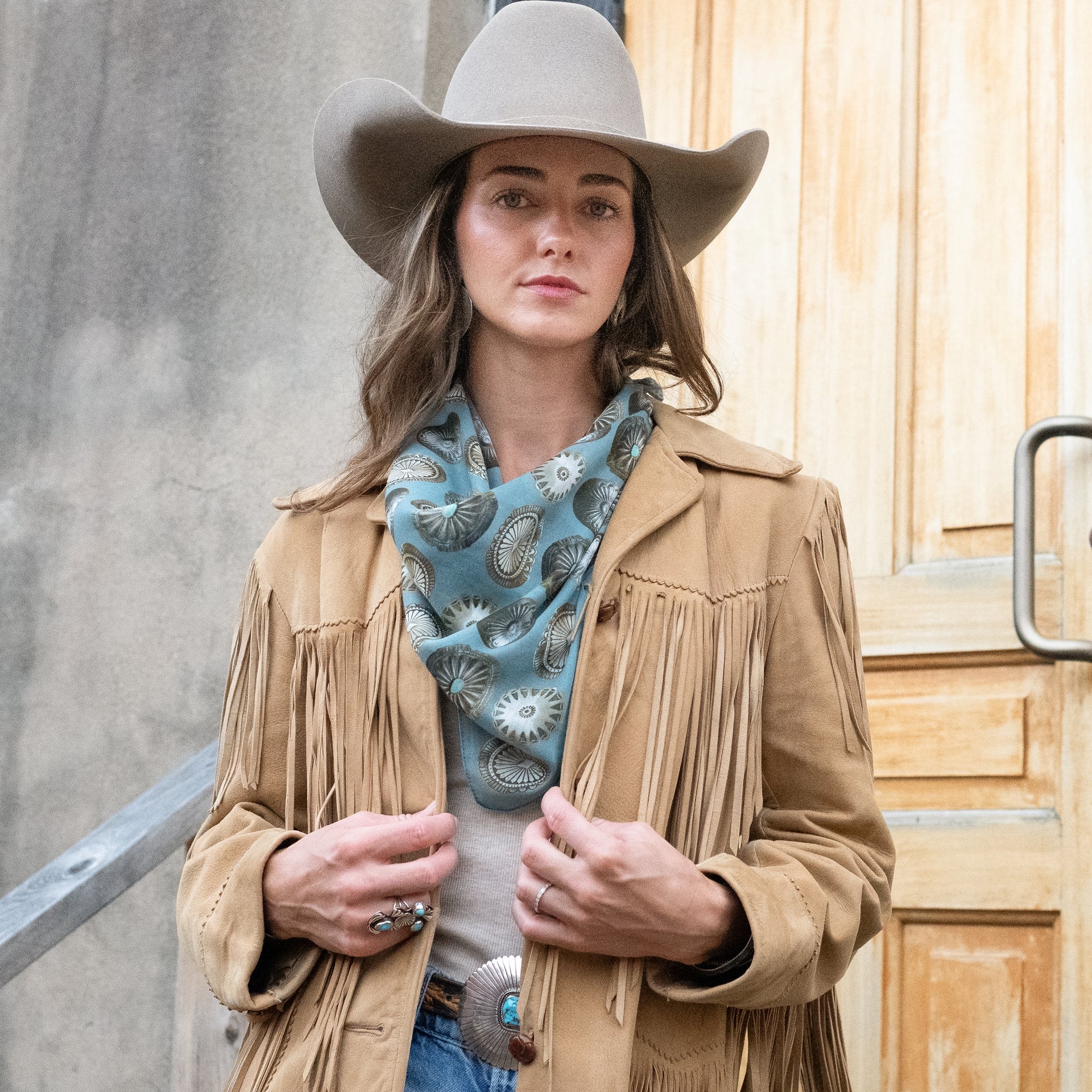 Big Concho Bandana- Chambray