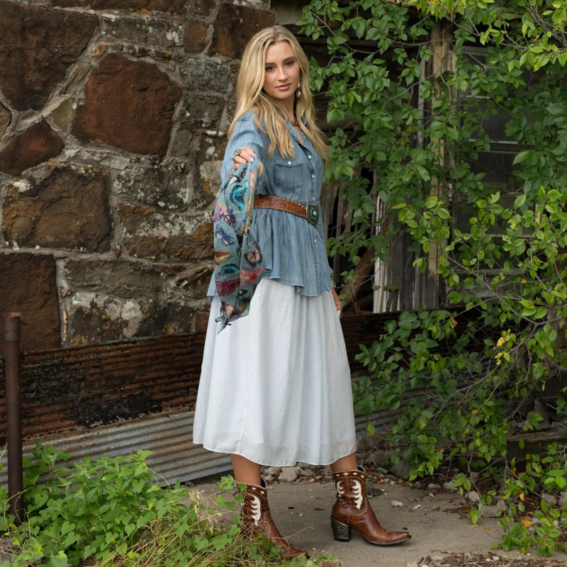 Butterfly Bandana- Chambray