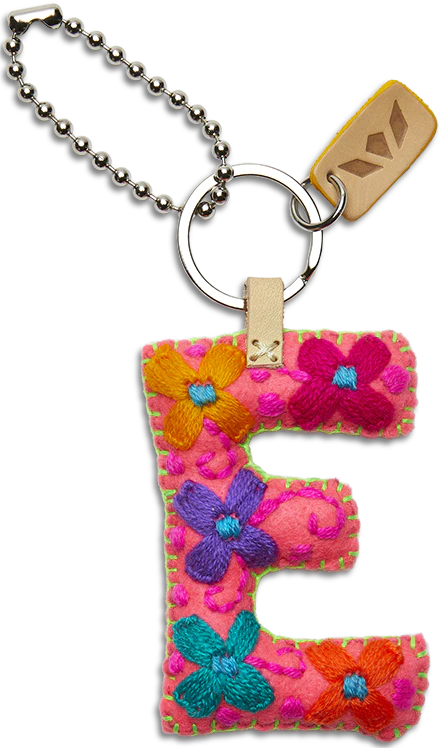 PINK FELT ALPHABET CHARMS