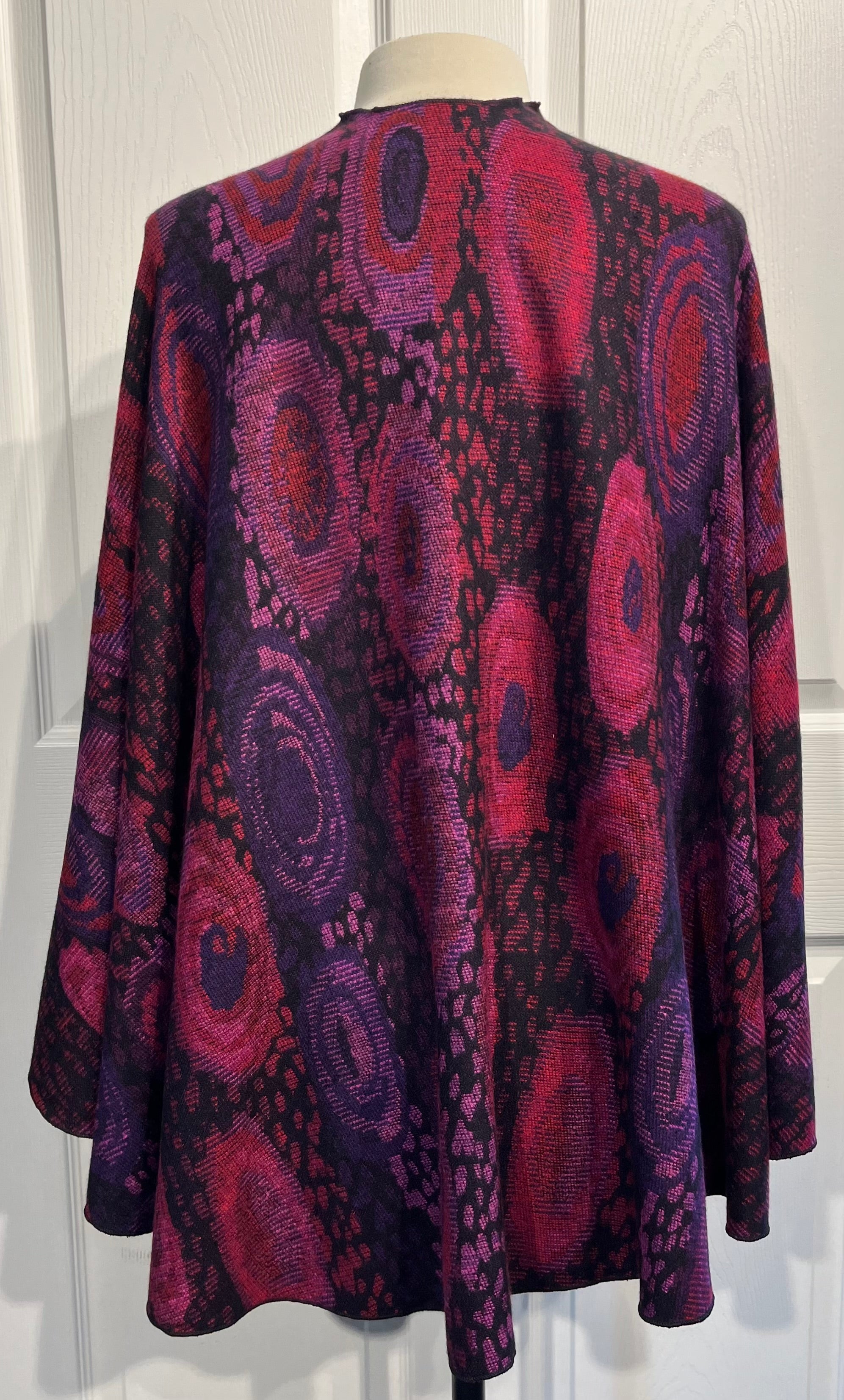 Magenta Mix Reversible Cashmere Shawl