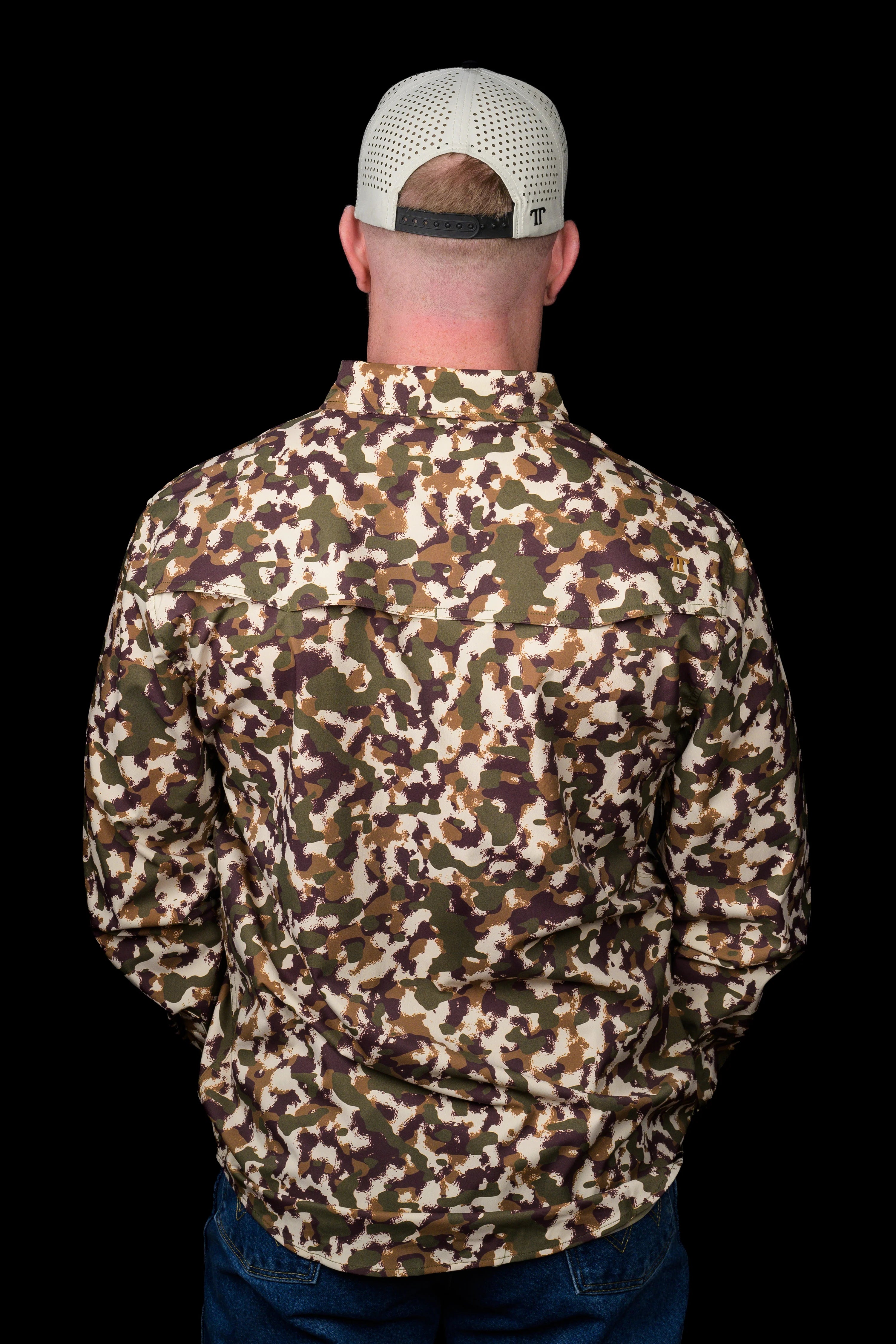 The Ferrell Camo Lite - Long Sleeve Double Button Shirt by Ferrell