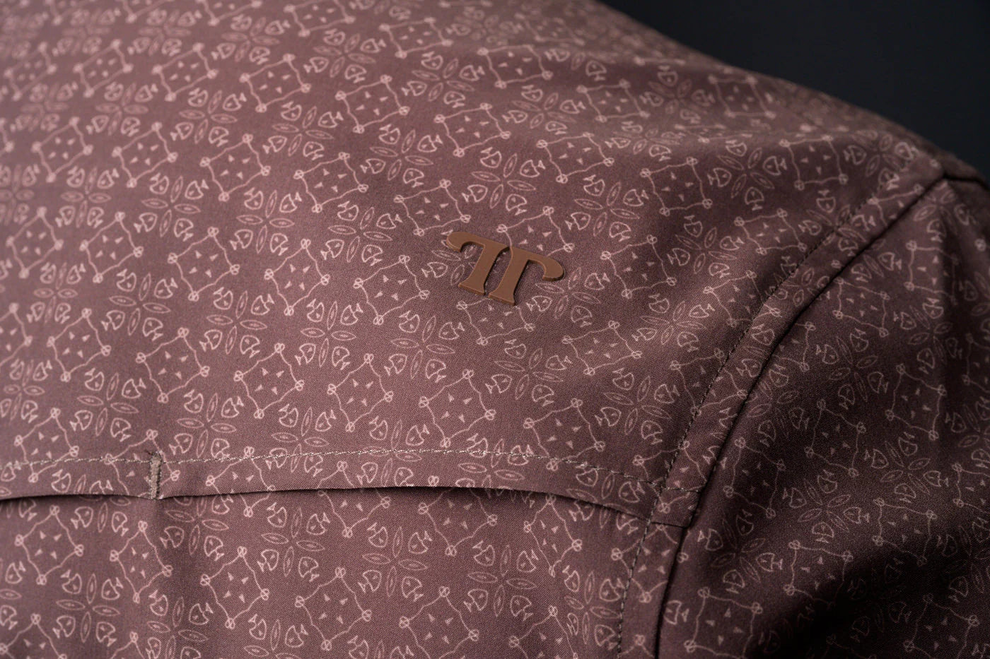 The Collin in Brown- Long Sleeve Snap Shirt by Ferrell