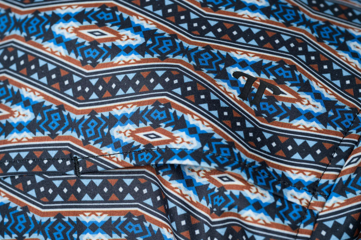 The Case in Blue Short Sleeve Snap Shirt by Ferrell