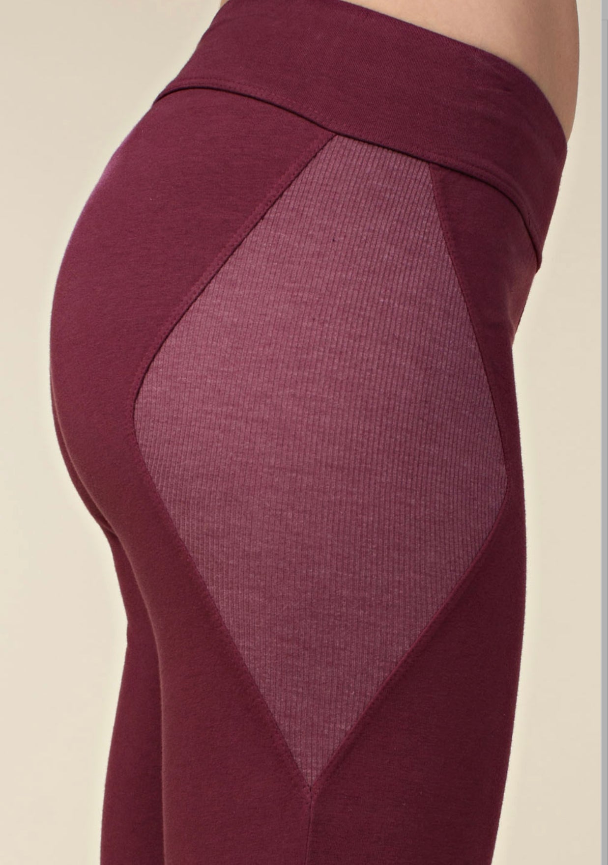 Washed Burgundy Leggings