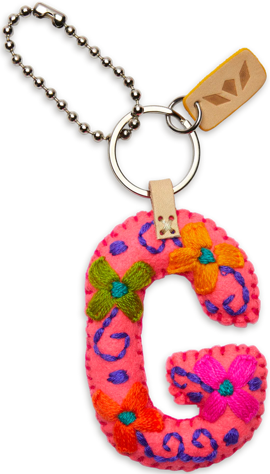 PINK FELT ALPHABET CHARMS