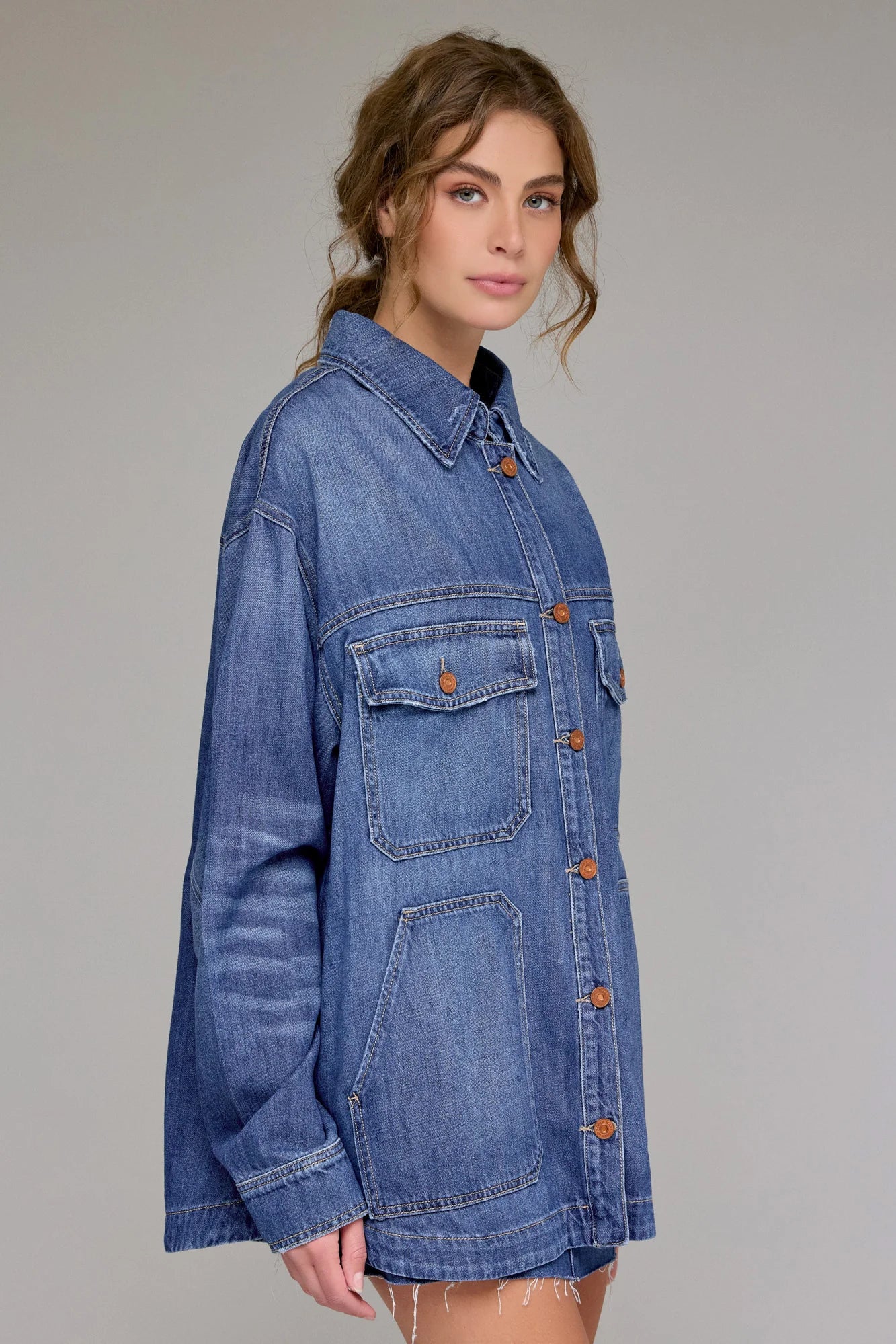 Hidden Oversized Shacket