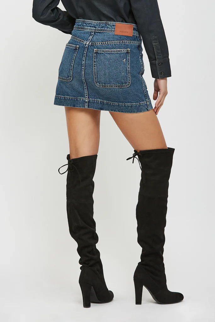 Hidden Denim Skirt