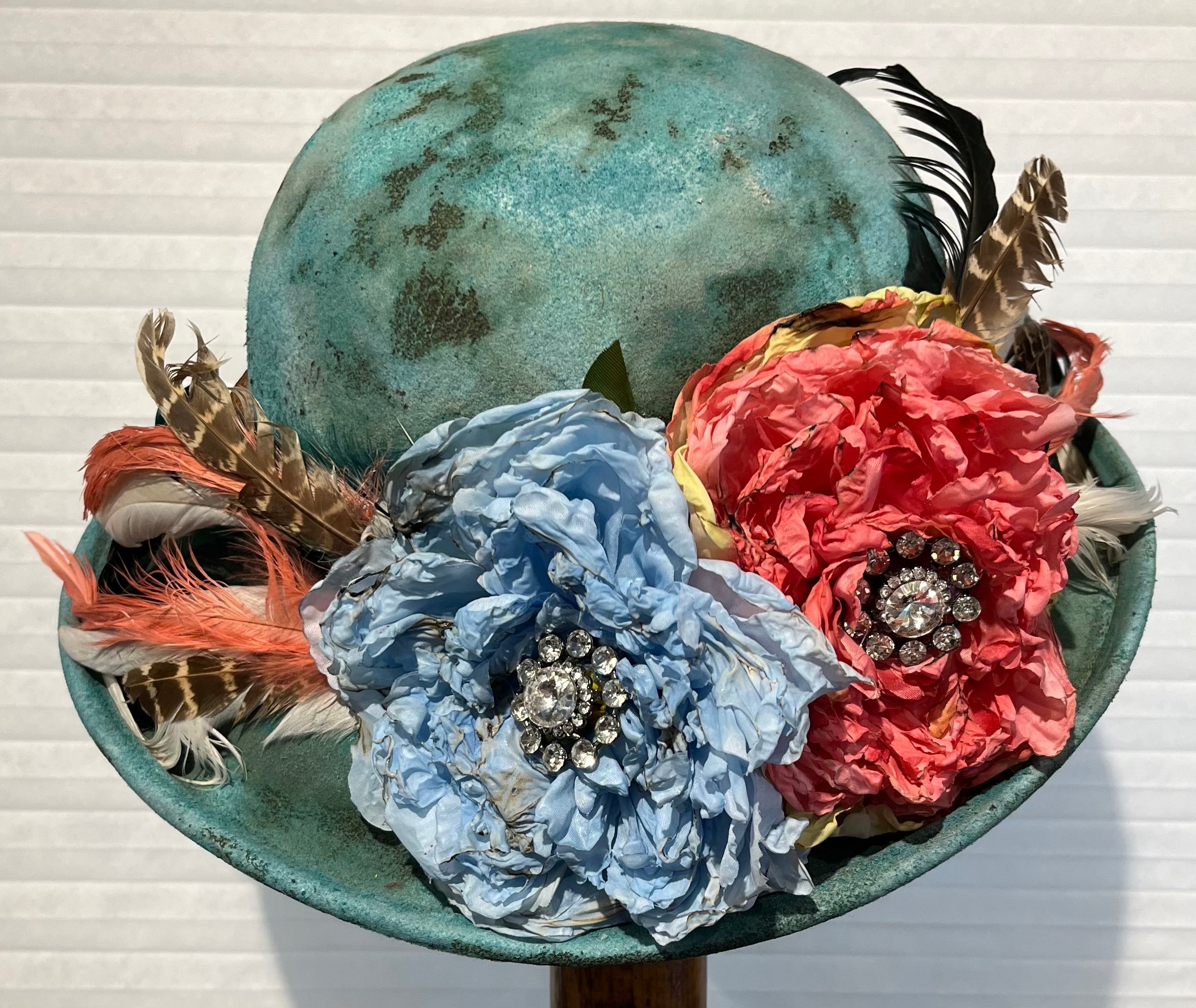 Turquoise Glimmer Hat by A Rare Bird