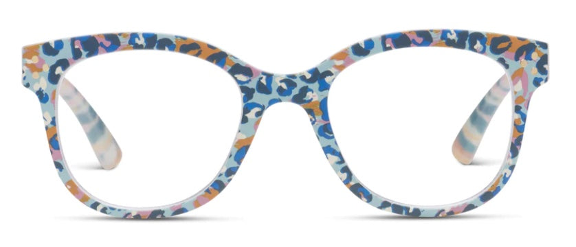 Oasis Focus Blue Leopard - Peepers Reading Glasses