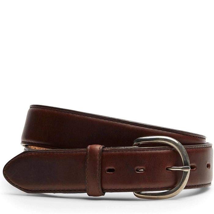 Classic Men's Dark Brown Western Belt by Justin Belts