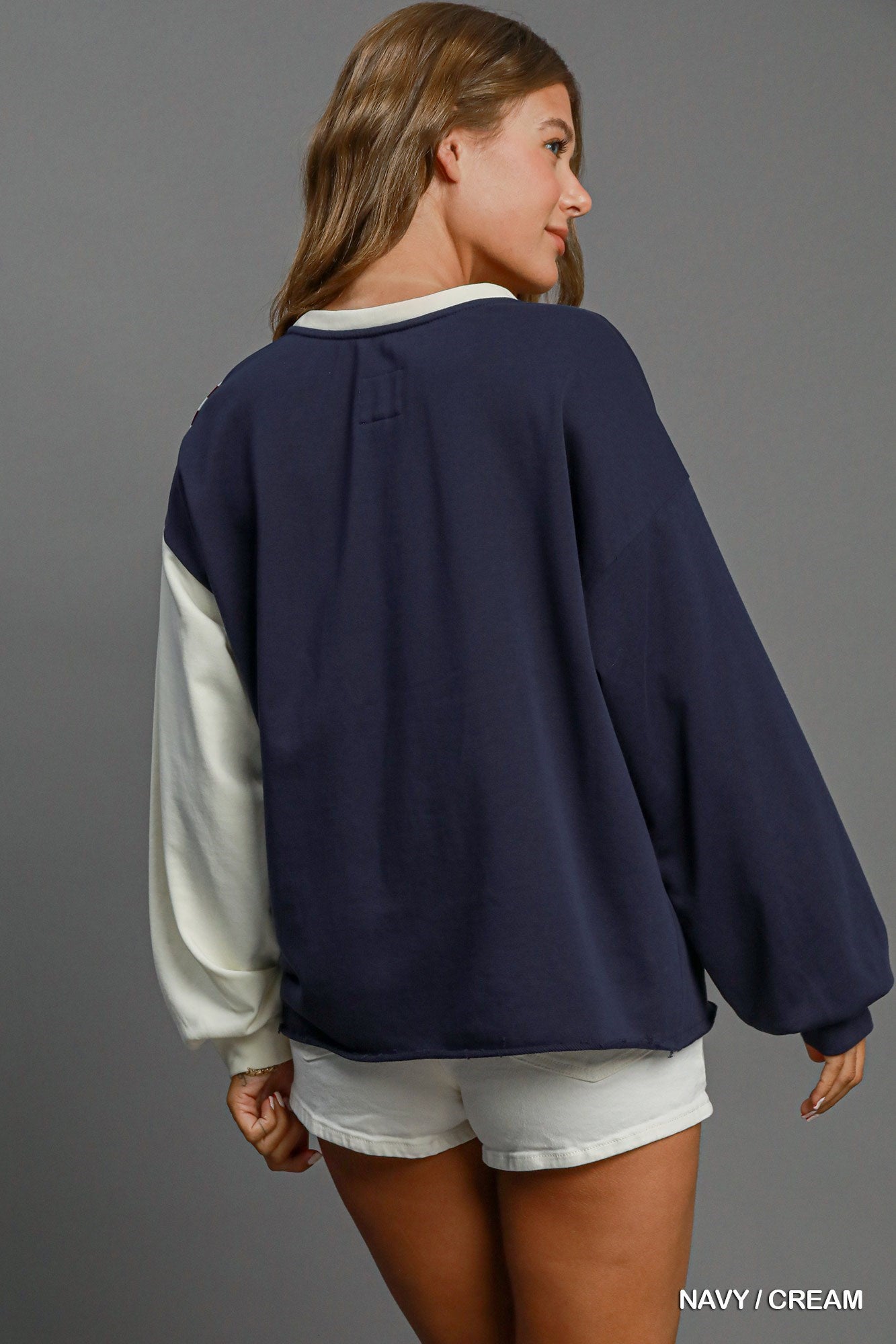 French Terry Patriotic USA Flag Top