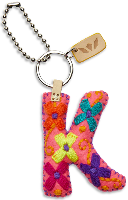 PINK FELT ALPHABET CHARMS