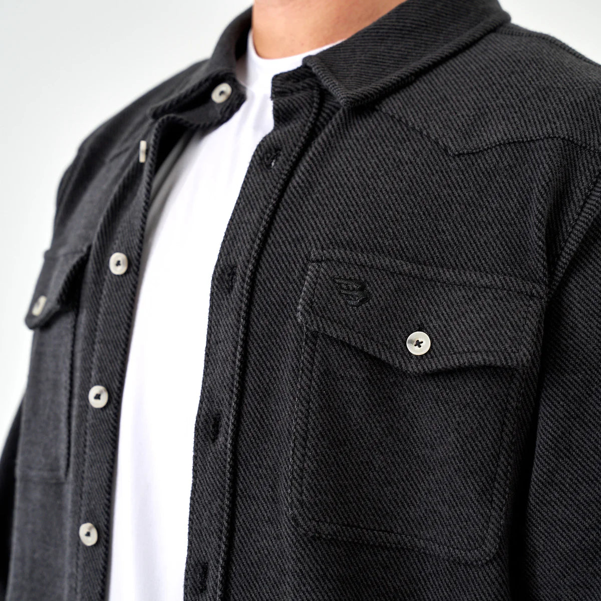 Long Sleeve - Austin Shirt - Heather Black