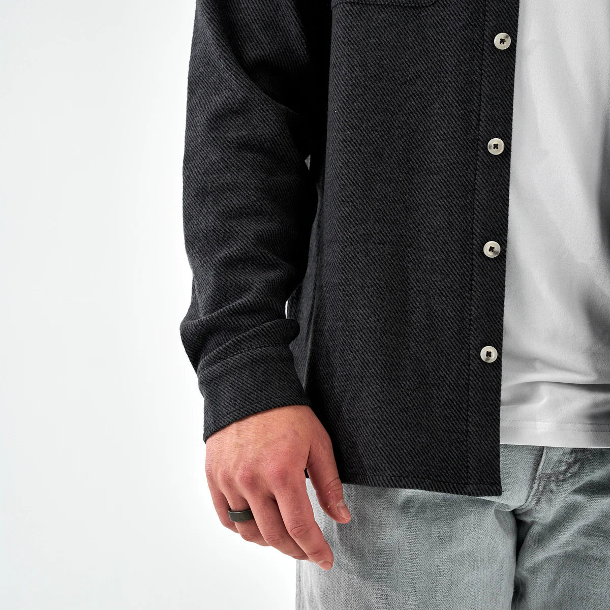 Long Sleeve - Austin Shirt - Heather Black