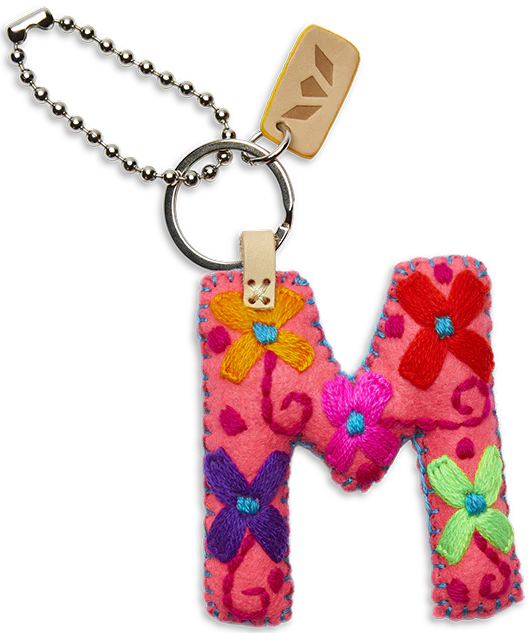 PINK FELT ALPHABET CHARMS