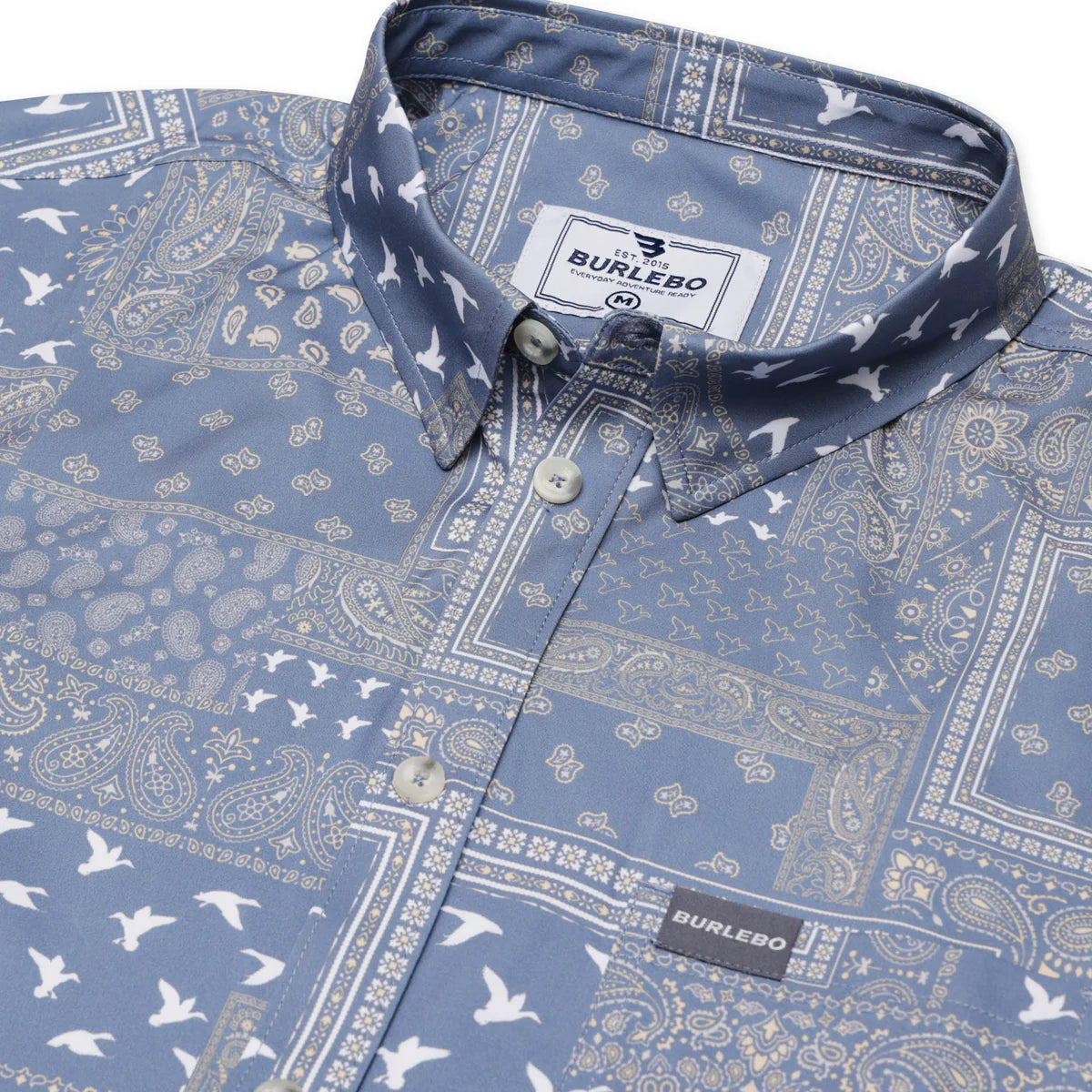 Duck Paisley- Performance Button Up by Burlebo