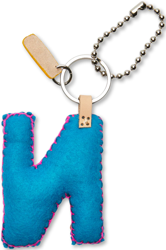 TURQUOISE FELT ALPHABET CHARMS