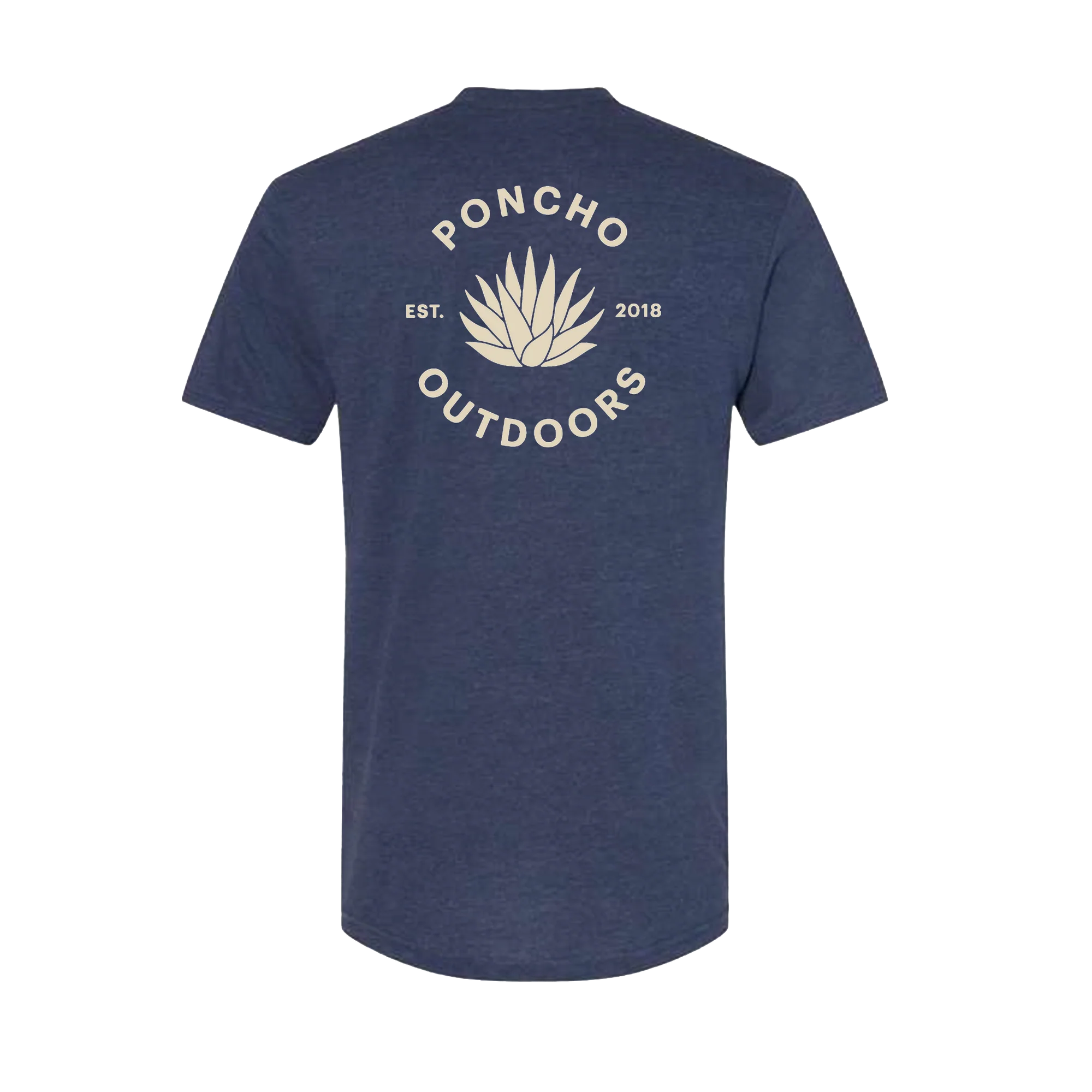 Navy Agave T-shirt By Poncho