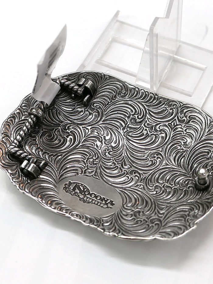 Nocona American Strong USA Soaring Eagle Belt Buckle Antique Silver