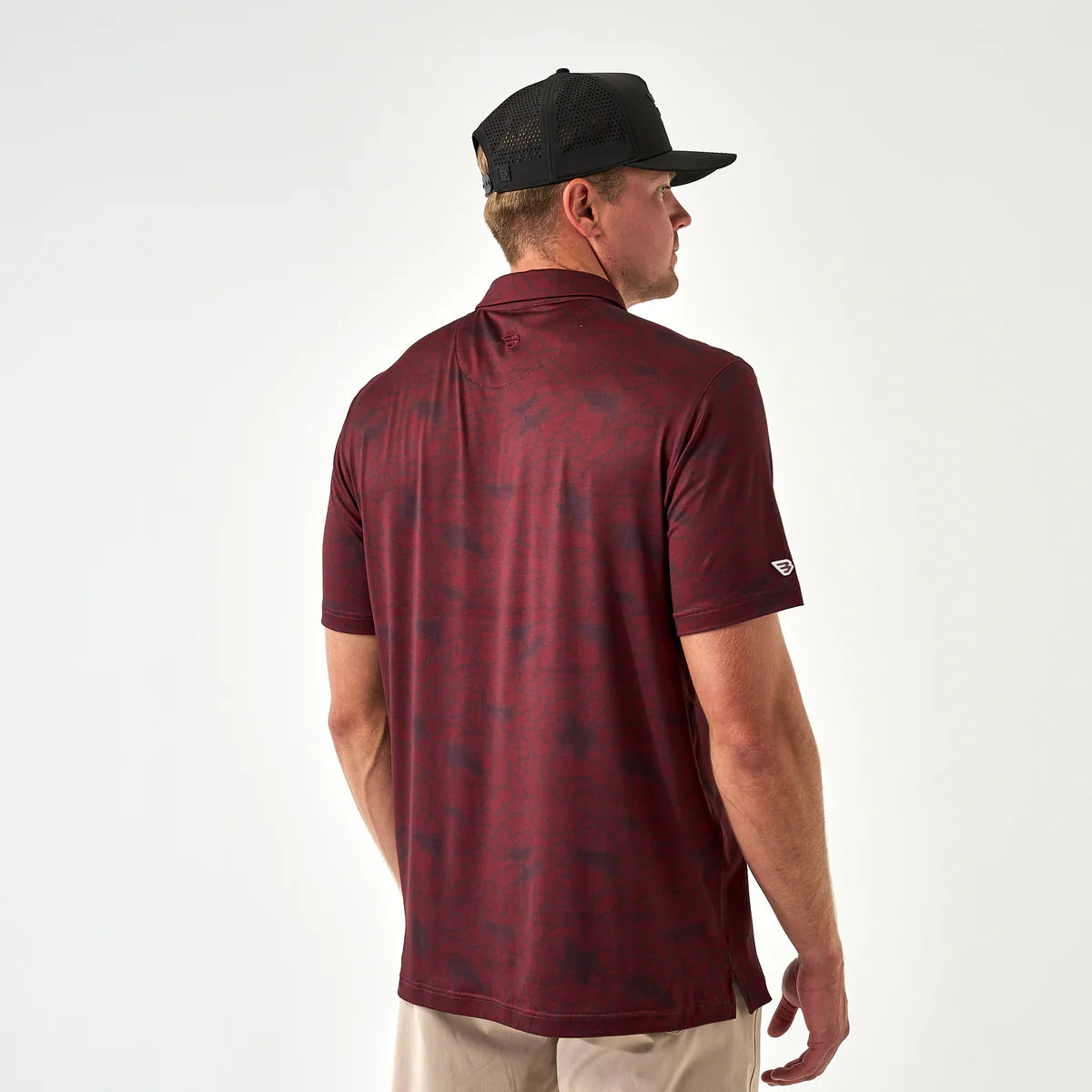 Performance Polo by Burlebo- Maroon Texas