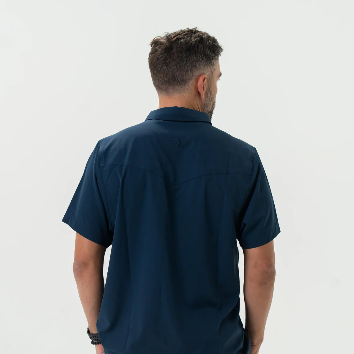 Performance Western Shirt By Burlebo- Navy