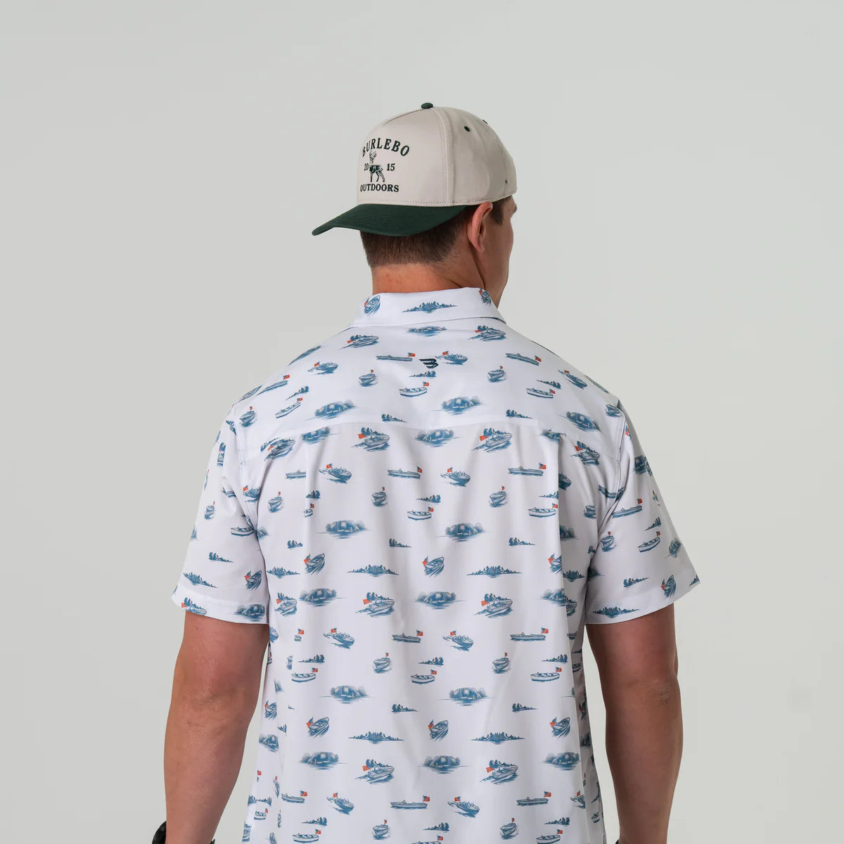 Lake Weekend- Performance Button Up by Burlebo
