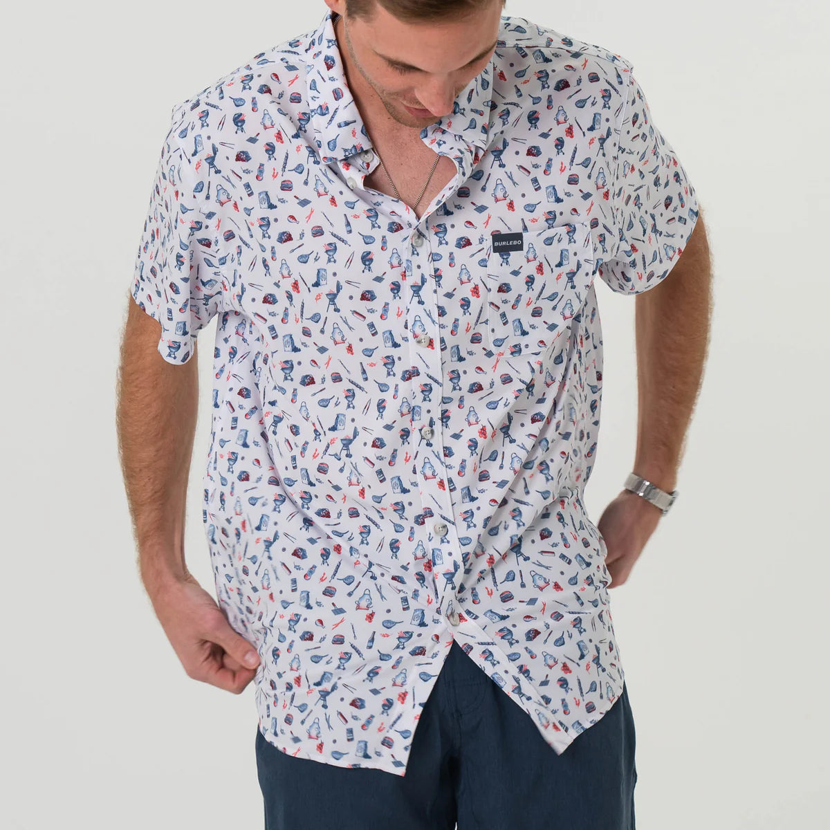 Grillmaster- Performance Button Up by Burlebo