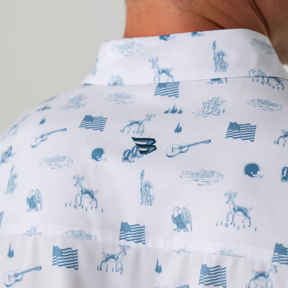 America the Great- Performance Button Up by Burlebo