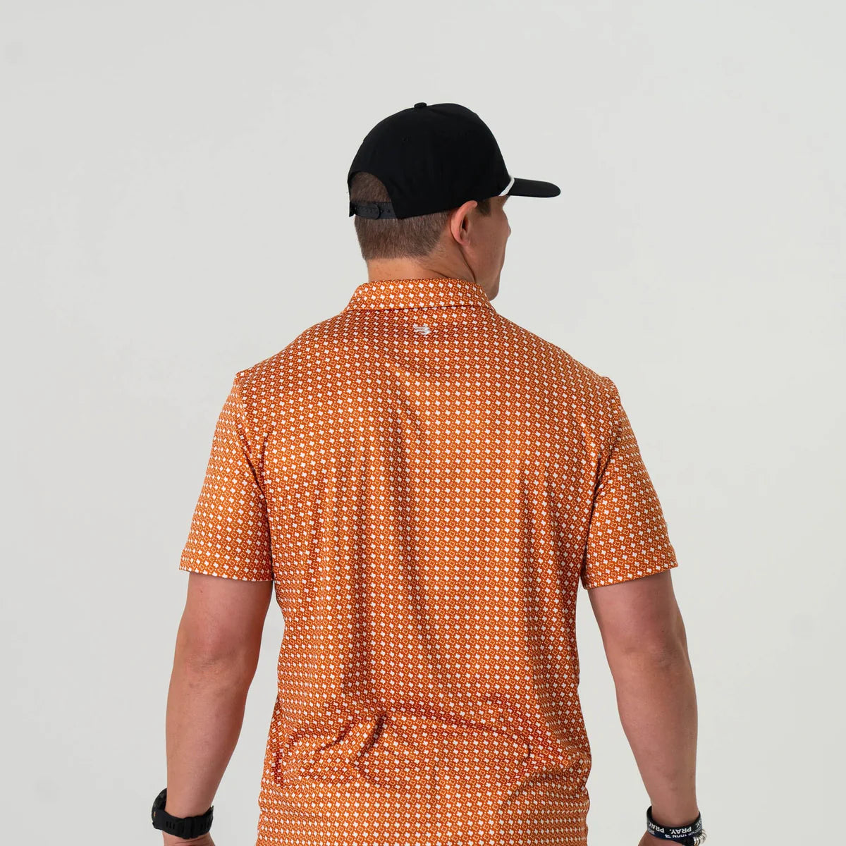 Performance Polo by Burlebo- Texas Orange & White