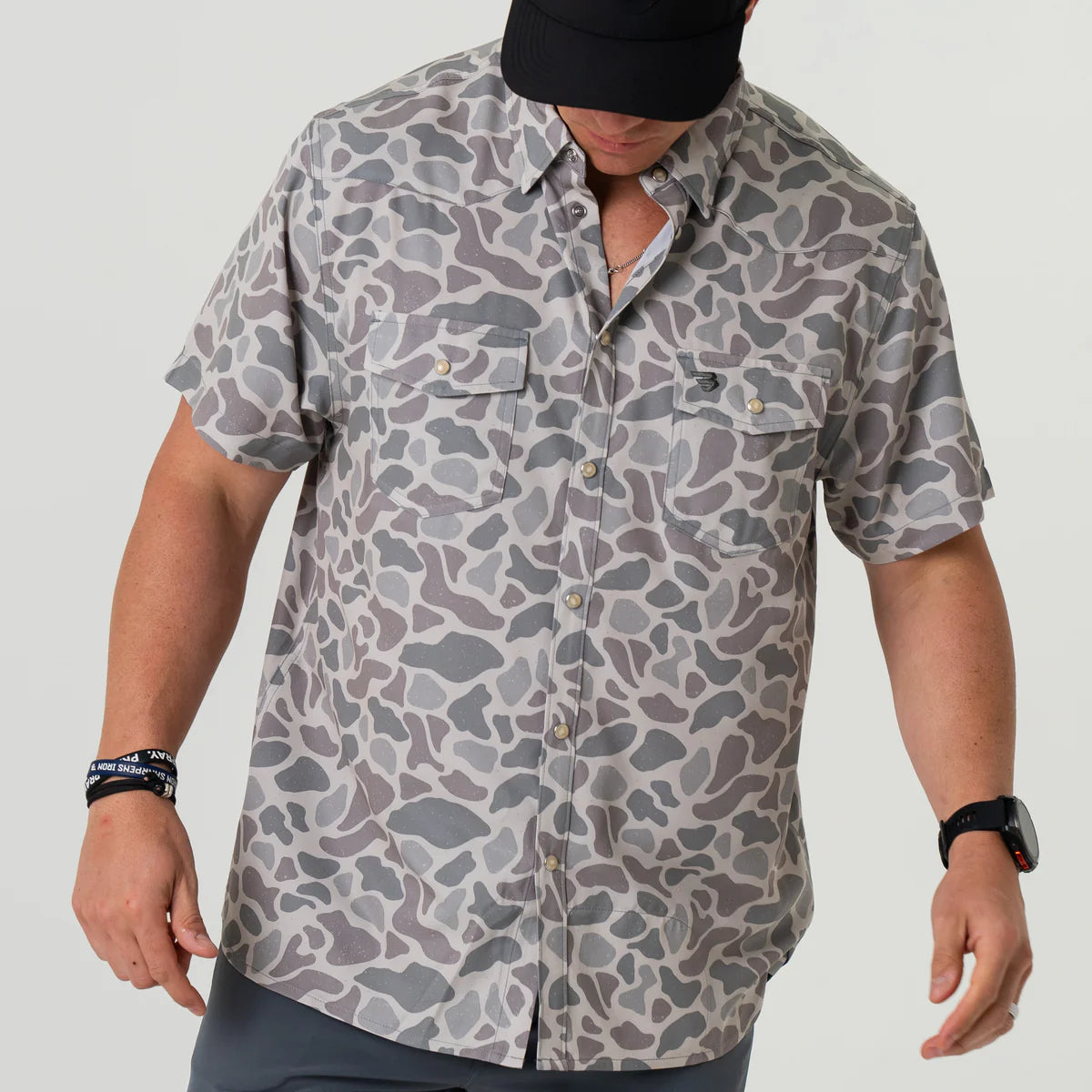 Performance Western Shirt By Burlebo - Classic Deer Camo