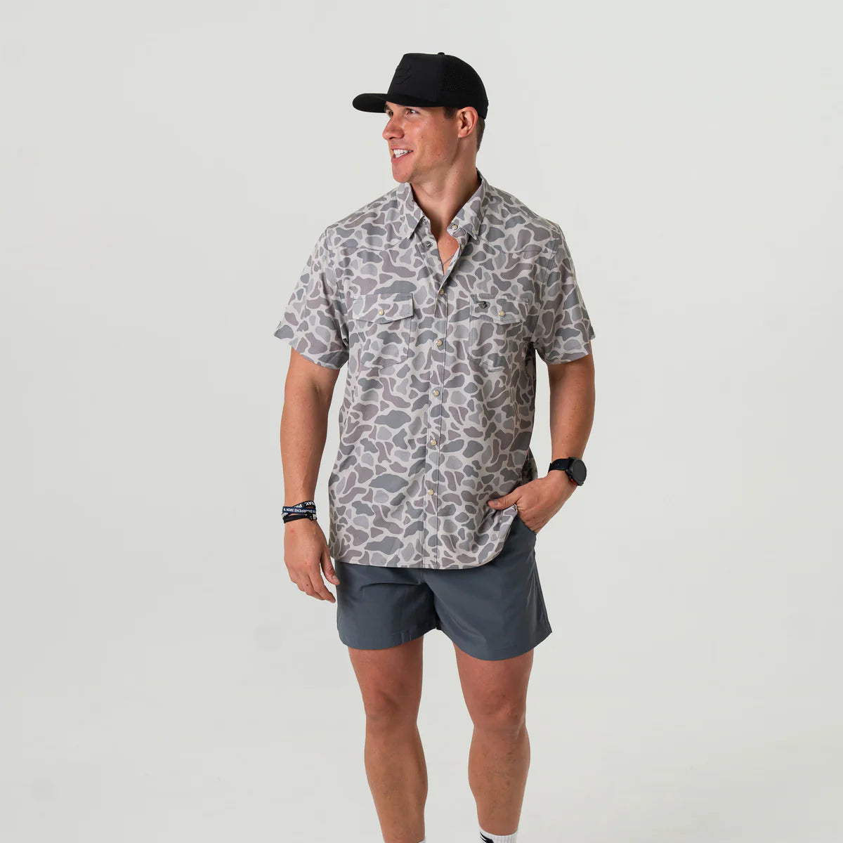 Performance Western Shirt By Burlebo - Classic Deer Camo